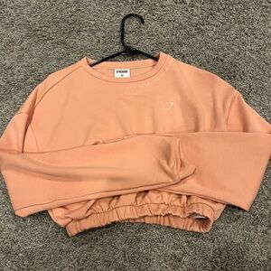 Gymshark Peach Cropped Sweatshirt